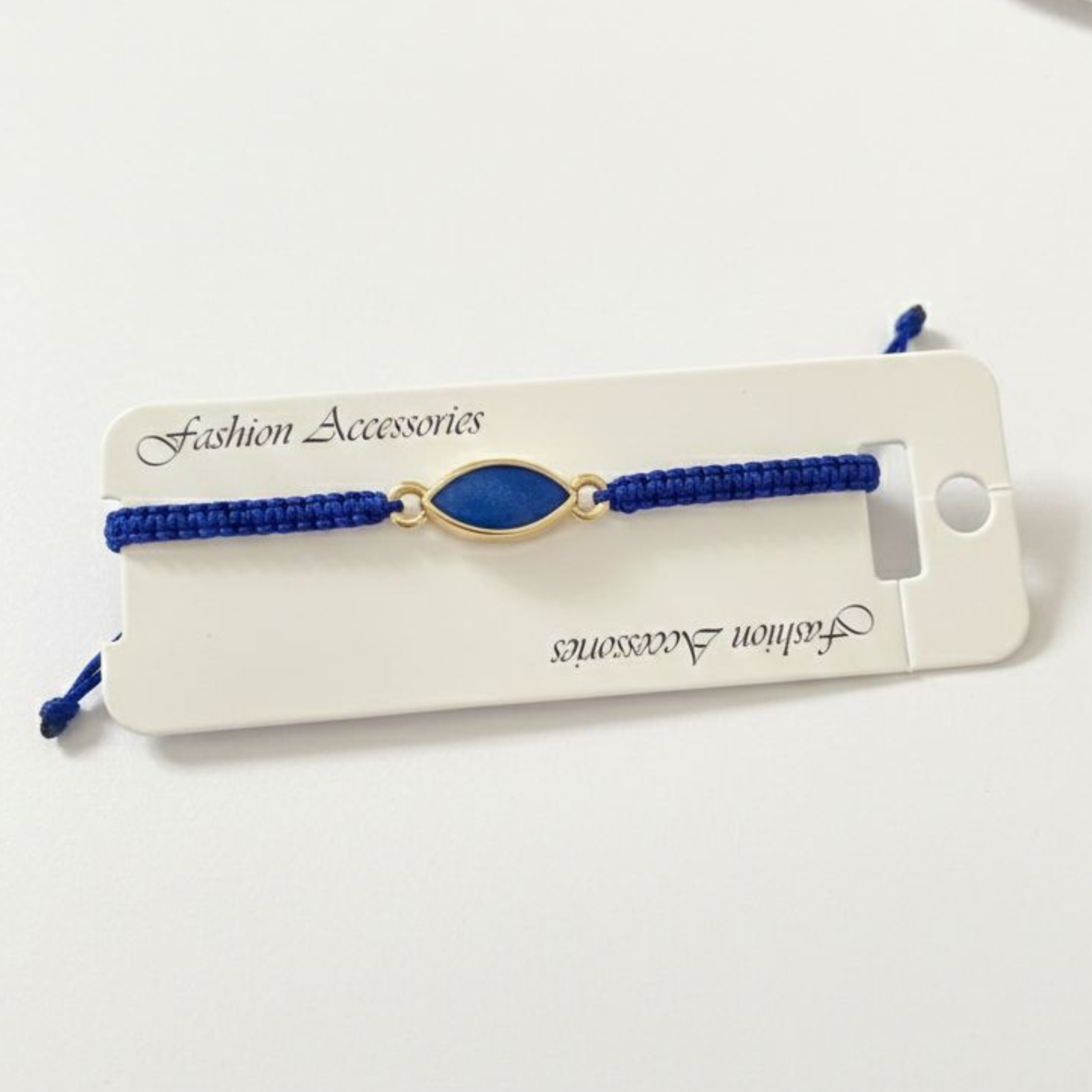 Royal Blue Minimal Bracelet – Handmade Adjustable Thread Bracelet